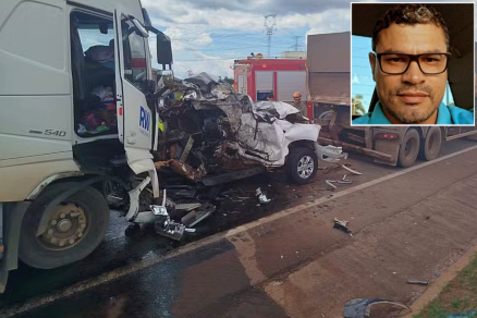 Celso Adriano Padilha (detalhe) n�o sobreviveu ao grave acidente desta ter�a