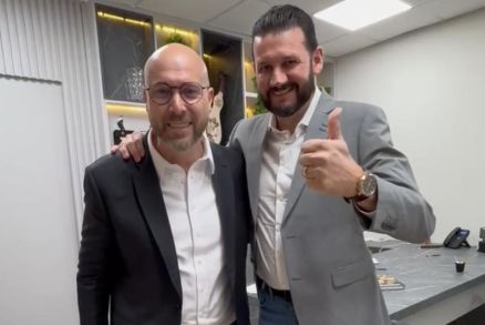 Deputado Estadual Beto Dois a Um e o prefeito de Brasnorte, Edelo Ferrari