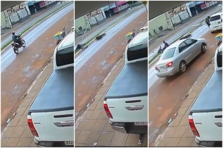 Imagens mostram momento do acidente em Peixoto de Azevedo 