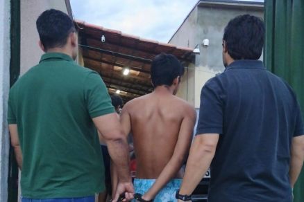 Polcia Civil prendeu um dos alvos em Gois 