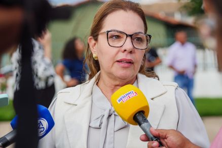 A presidente da Cmara Municipal, vereadora Paula Calil, que falou sobre operao da Polcia Civil