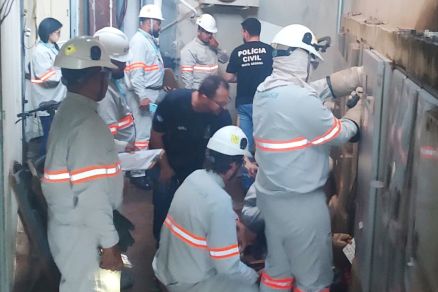 Policiais da Derf e a Energisa realizaram vistoria e fizeram flagrante