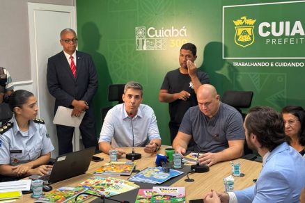 O secretrio estadual de Educao, Alan Porto, se reuniu com o prefeito Abilio Brunini