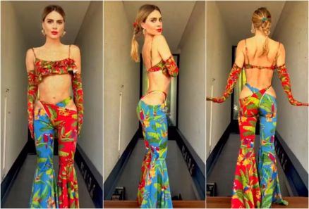 Carolina Dieckmann caprichou no figurino para o primeiro dia de Carnaval