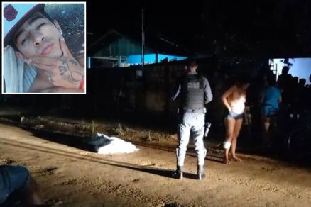 Helder Mariano (detalhe) teve a morte confirmada ainda no local do crime 