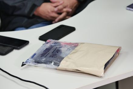 A arma que teria sido usada no assassinato do advogado