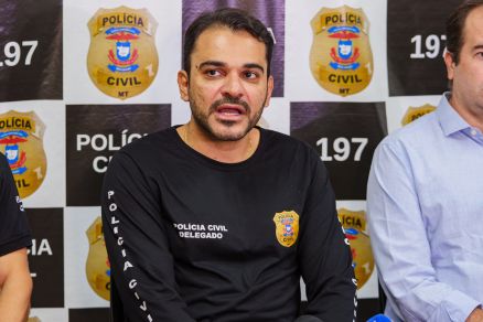 O delegado Caio Albuquerque, titular da DHPP, que falou sobre o caso 