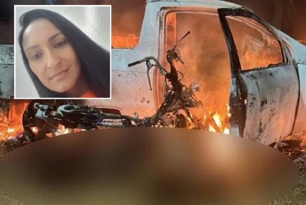 Gleiciane de Souza (no detalhe) foi morta na cidade de Jaciara, em setembro de 2024