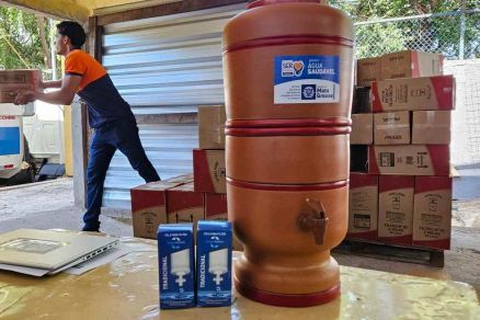 Filtros de barro foram distribuidos em comunidades rurais, quilombolas e ind�genas