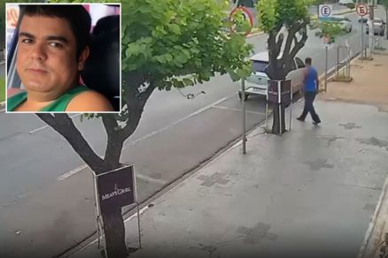 Imagem mostra a ltima vez que Diogo Olegrio (em detalhe) foi visto com vida