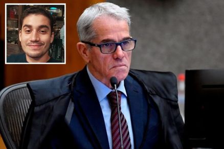 O ministro Antonio Saldanha Palheiro, que negou recurso de Nauder J�nior Alves Andrade (no detalhe)