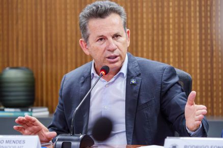 O governador Mauro Mendes, que disse que deputados esto 