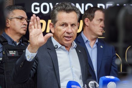 O governador Mauro Mendes, que chamou de 