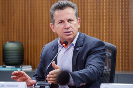 O governador Mauro Mendes, que pode presidir federao em Mato Grosso