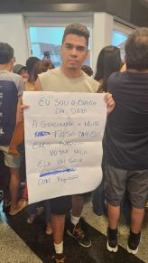 F�bio Castro, marido de Daniele Hypolito, marca presen�a na Vitrine do Seu Fifi, do BBB 25 