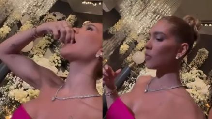 Virginia Fonseca come caviar pela primeira vez em casamento: 'Pelo pre�o que �'  