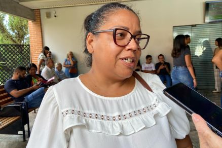 Emilene Morais, tia da jovem E.A.S., de 16 anos, que foi morta com requintes de crueldade