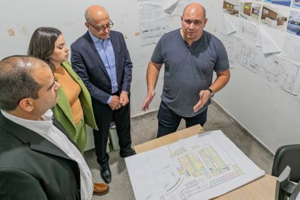 O prefeito Abilio Brunini e o vice-governador Otaviano Pivetta