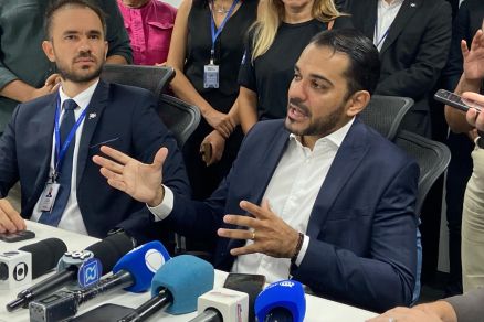 Perito Jaime Trevizan Teixeira e delegado Caio Albuquerque, que investigam o caso 