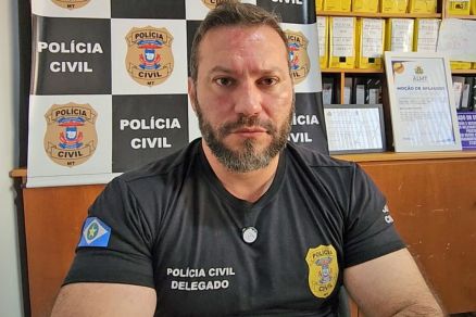 O delegado Eric Fantin, que foi exonerado pelo governador Mauro Mendes
