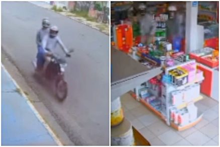 Cmeras filmaram ao criminosa; Derf de Cuiab procura pelos bandidos