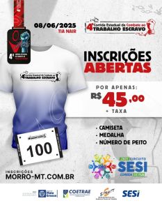 3 CORRIDA ESTADUAL DE COMBATE AO TRABALHO ESCRAVO