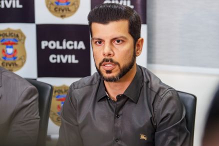 O delegado titular da GCCO (Gerncia de Combate ao Crime Organizado), Gustavo Belo