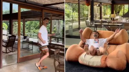 Carmo Dalla Vecchia em sua casa em Araras