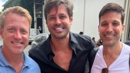 Ex-Malha��o Sergio Hondjakoff, Dado Dolabella e Marco Antonio Gimenez se reencontram