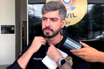 O delegado de Sorriso, Joo Lucas Wanick, que prendeu falso dentista na cidade