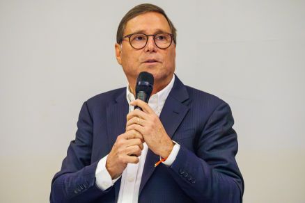 O governador Mauro Mendes, o vice Otaviano Pivetta e o suplente de senador Mauro Carvalho