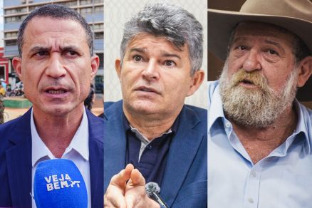 Os deputados federais Coronel Assis, Jos Medeiros e Nelson Barbudo