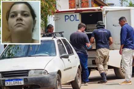 Nataly Helen Martins Pereira (detalhe), que confessou ter matado adolescente para roubar seu beb