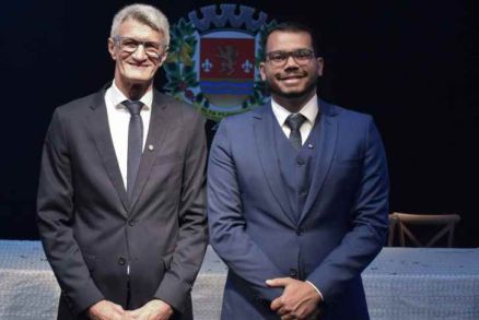 Prefeito Chico Gamb  e vice  Robson Quintino, que  tiveram mandato casado
