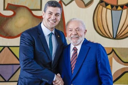 Presidente Lula  e presidente do Paraguai, Santiago Pea