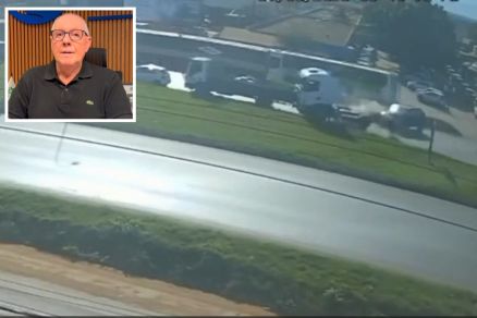 O presidente do Sindicato Rural de Sinop, Ilson Jos Redivo (detalhe) que sofreu acidente em rodovia
