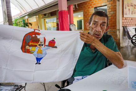 Leandro Alberto, de 66 anos, est h um ano no Bom Jesus de Cuiab