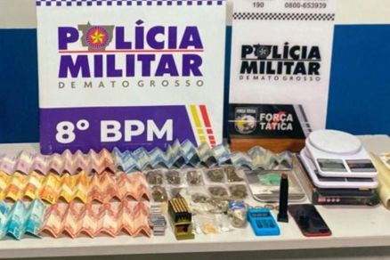 Dinheiro, drogas e munies apreendidas pela PM 