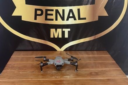 Drone apreendido pela Secretaria de Estado de Justia