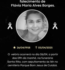 Fl�via Maria Alves Borges tinha 66 anos 