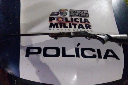 Espingarda foi apreendida e levada para a delegacia de So Jos do Xingu
