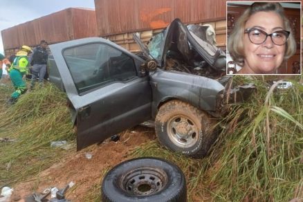 Maria Aparecida (detalhe) morreu ainda no local do acidente