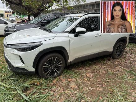O Toyota Corolla Cross da influenciadora Emilly Dias, que segue foragida
