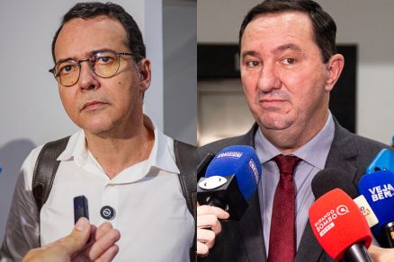 Os deputados estaduais Ldio Cabral e Valdir Barranco, que votaram a favor dos mercadinhos em presdios