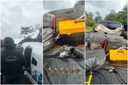 Apreens�o de drogas realizada pela Pol�cia Federal na fronteira entre MT e RO