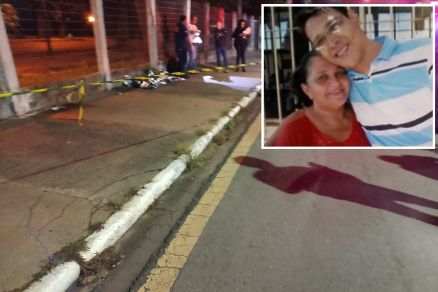 Iracema Alves ao lado do filho, Ney Muller, que foi morto por procurador da ALMT 