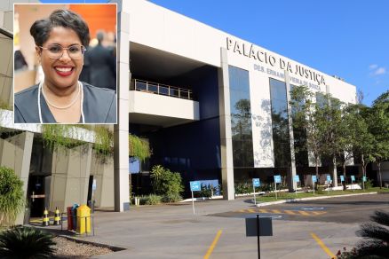 A juza Tatiana dos Santos Batista (no detalhe), que  alvo de sindicncia 