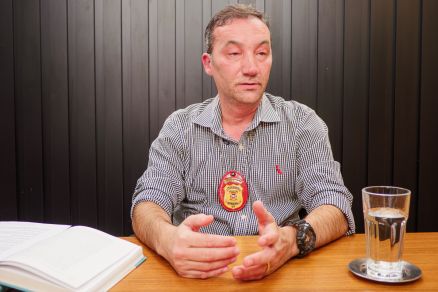 O delegado Edison Pick, da Delegacia de Homicdios e Proteo a Pessoa (DHPP)