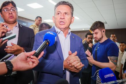 O governador Mauro Mendes, que disse n�o ter sido convidado por enquanto