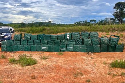 Droga apreendida pelas Foras de Segurana de MT